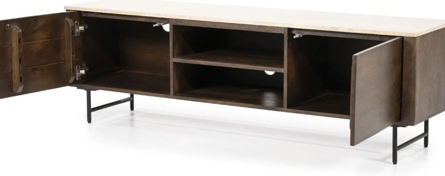 Tv-Meubels-Eleonora Lio TV-meubel Bruin