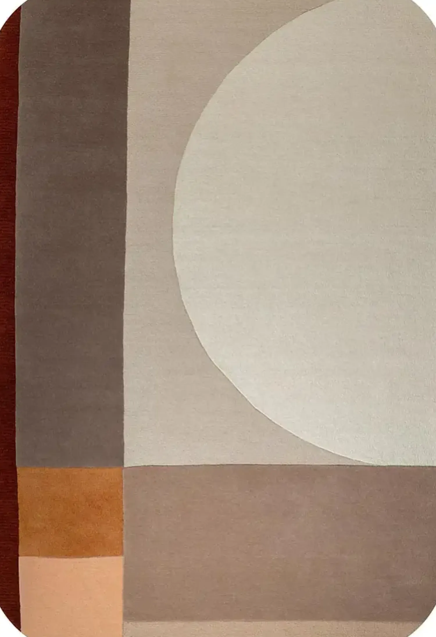 Vloerkleden|Wollen Vloerkleden-Brinker Carpets Lio Vloerkleed Bruin, Terracotta
