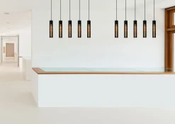 Industriële Hanglampen|Industriële Hanglampen-Lucide Lionel Hanglamp Zwart