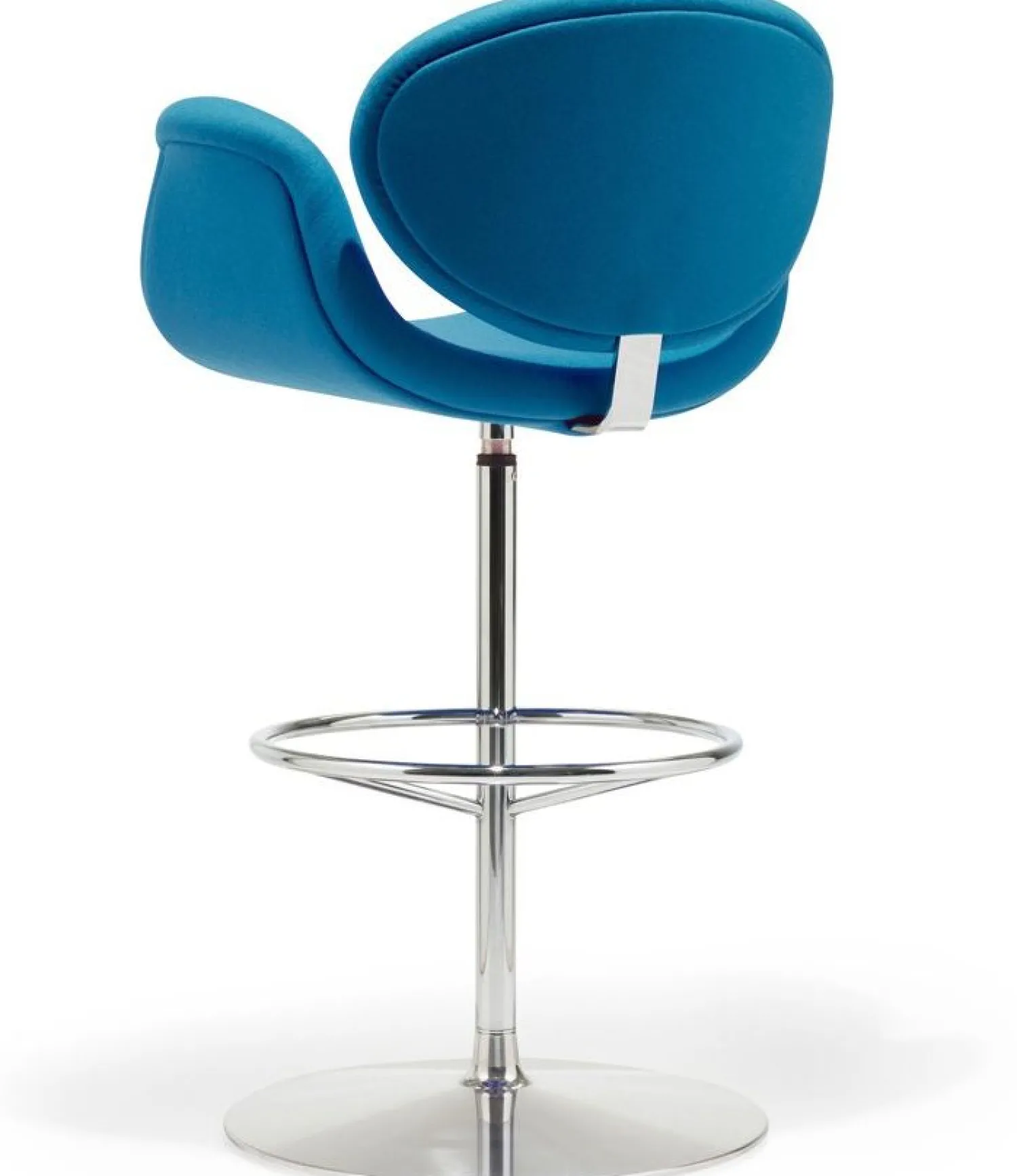 Stoffen Barkrukken|Barkrukken Met Armleuning-Artifort Little Tulip Barstoel Wit