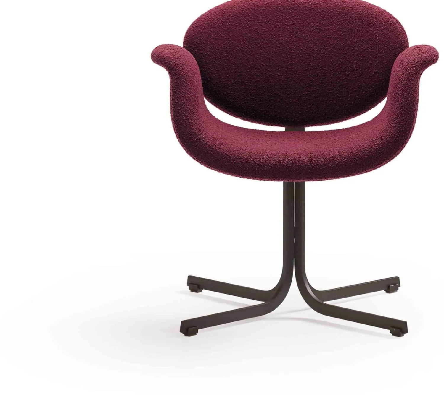 Design Stoelen|Eetkamerstoelen Met Armleuning-Artifort Little Tulip Eetkamerstoel Oranje
