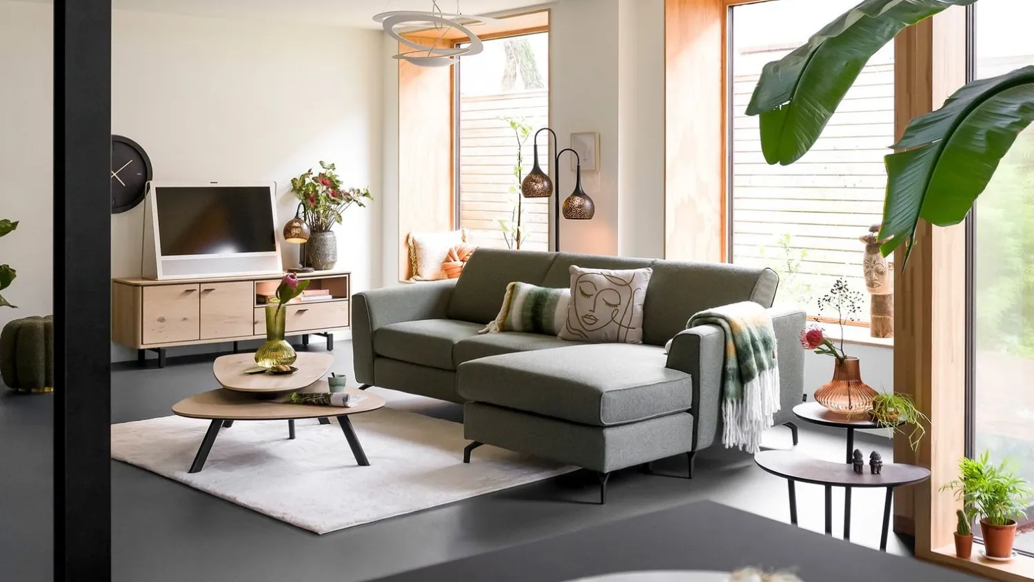 Houten Salontafels-Henders en Hazel Livada Salontafelset Natural