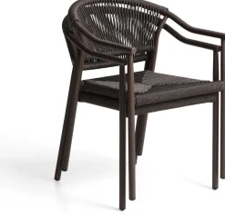 Tuinstoelen-Kave Home Livadia Tuinstoel Bruin