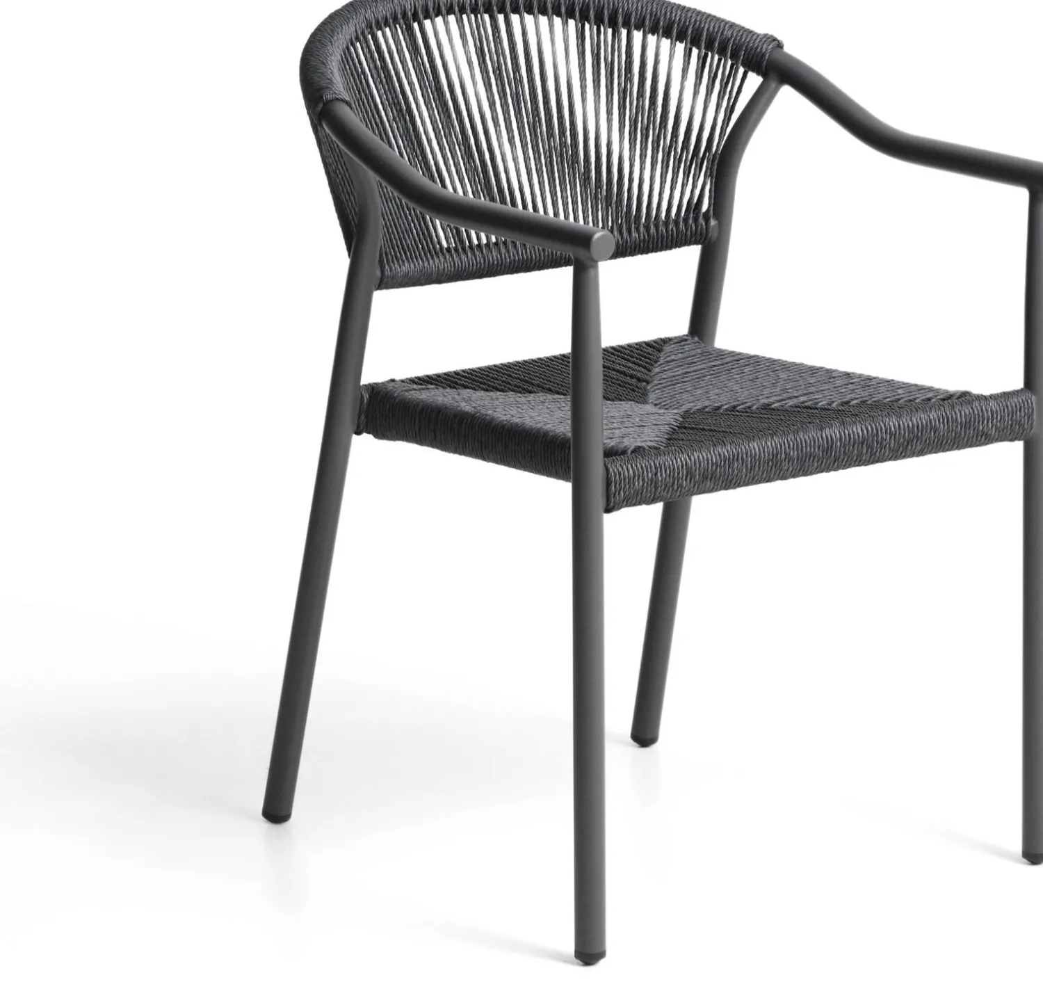 Tuinstoelen-Kave Home Livadia Tuinstoel Grafiet