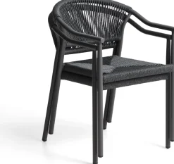 Tuinstoelen-Kave Home Livadia Tuinstoel Grafiet