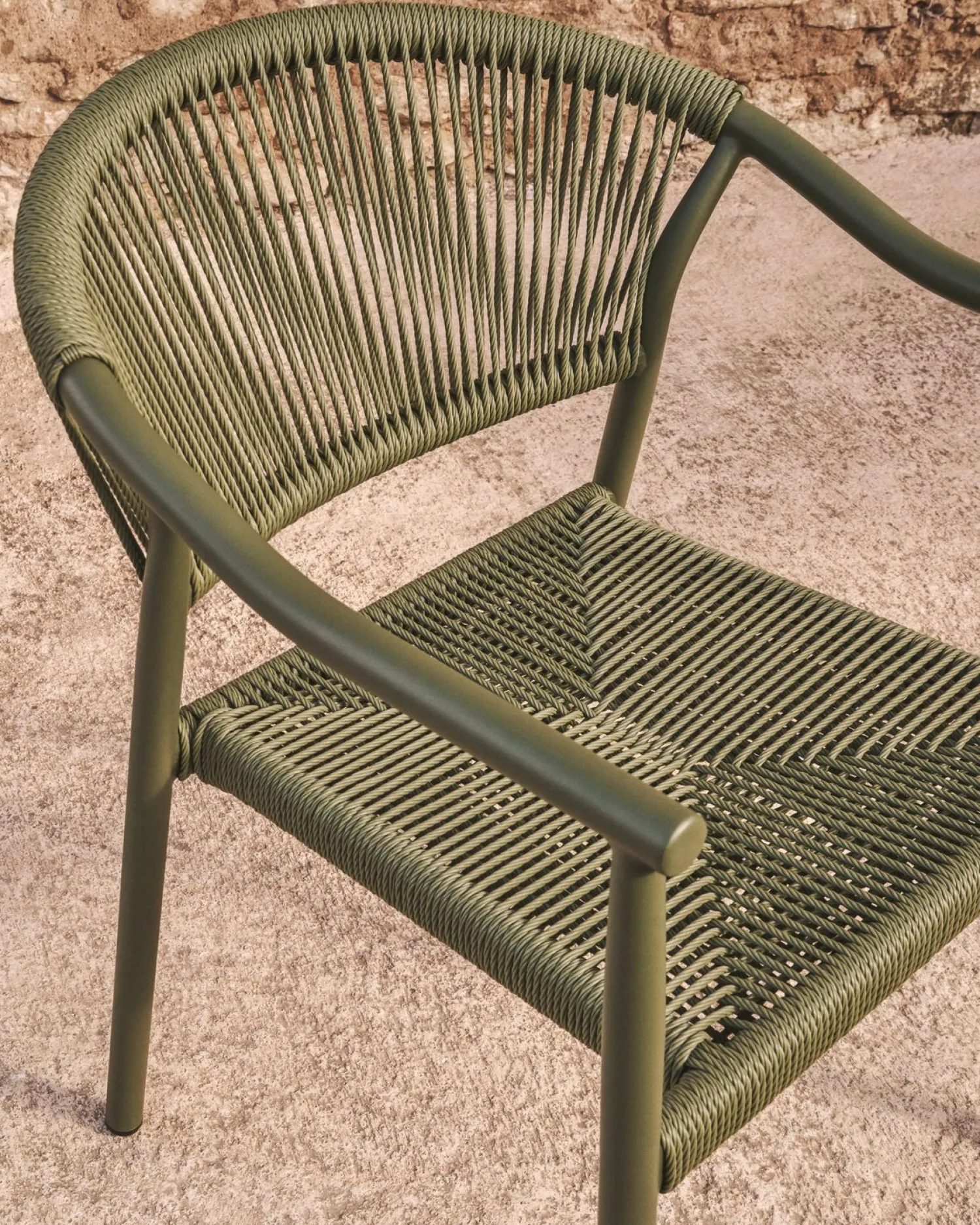 Tuinstoelen-Kave Home Livadia Tuinstoel Groen