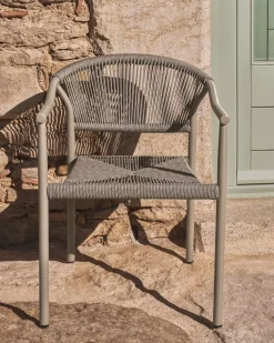 Tuinstoelen-Kave Home Livadia Tuinstoel Taupe