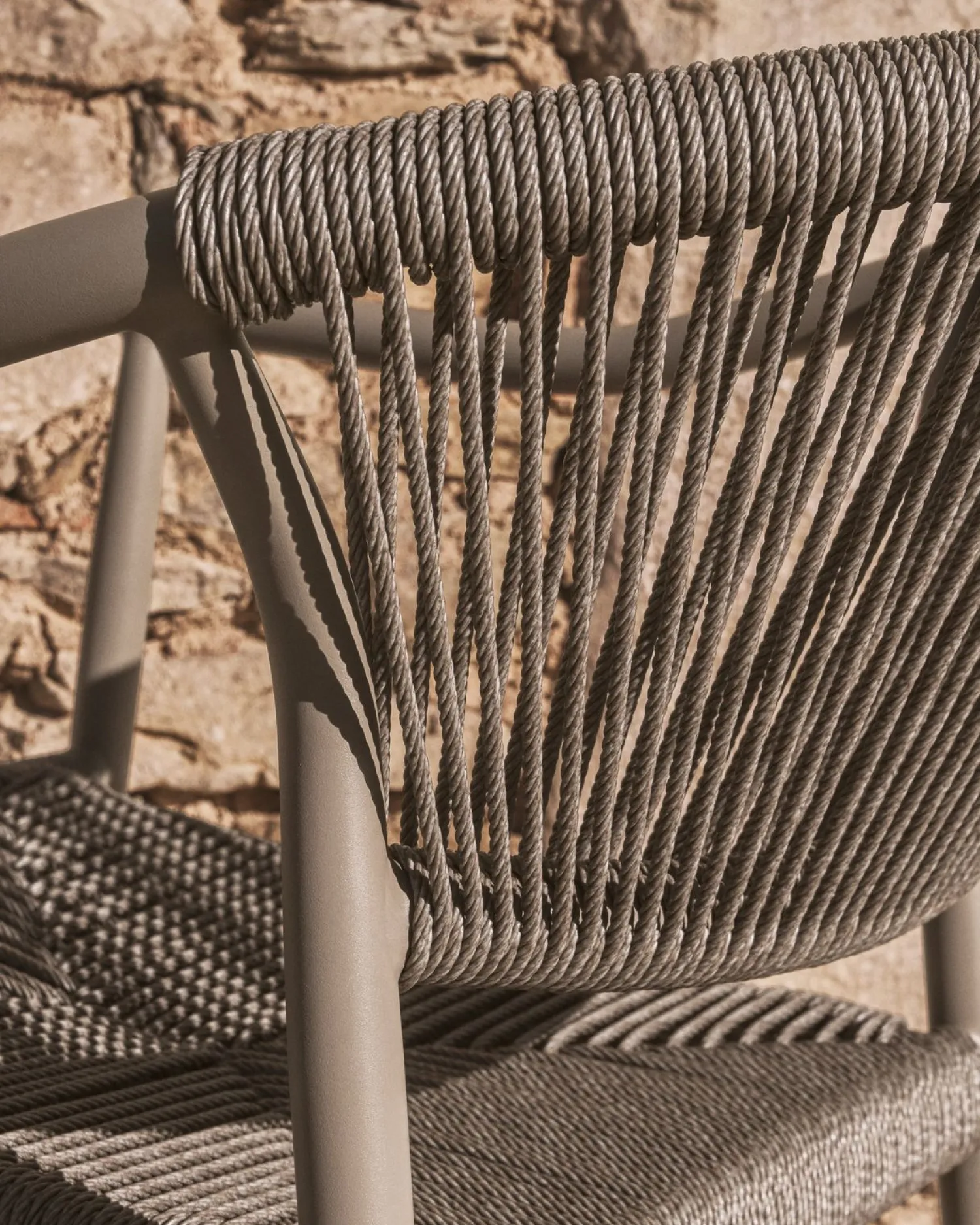 Tuinstoelen-Kave Home Livadia Tuinstoel Taupe