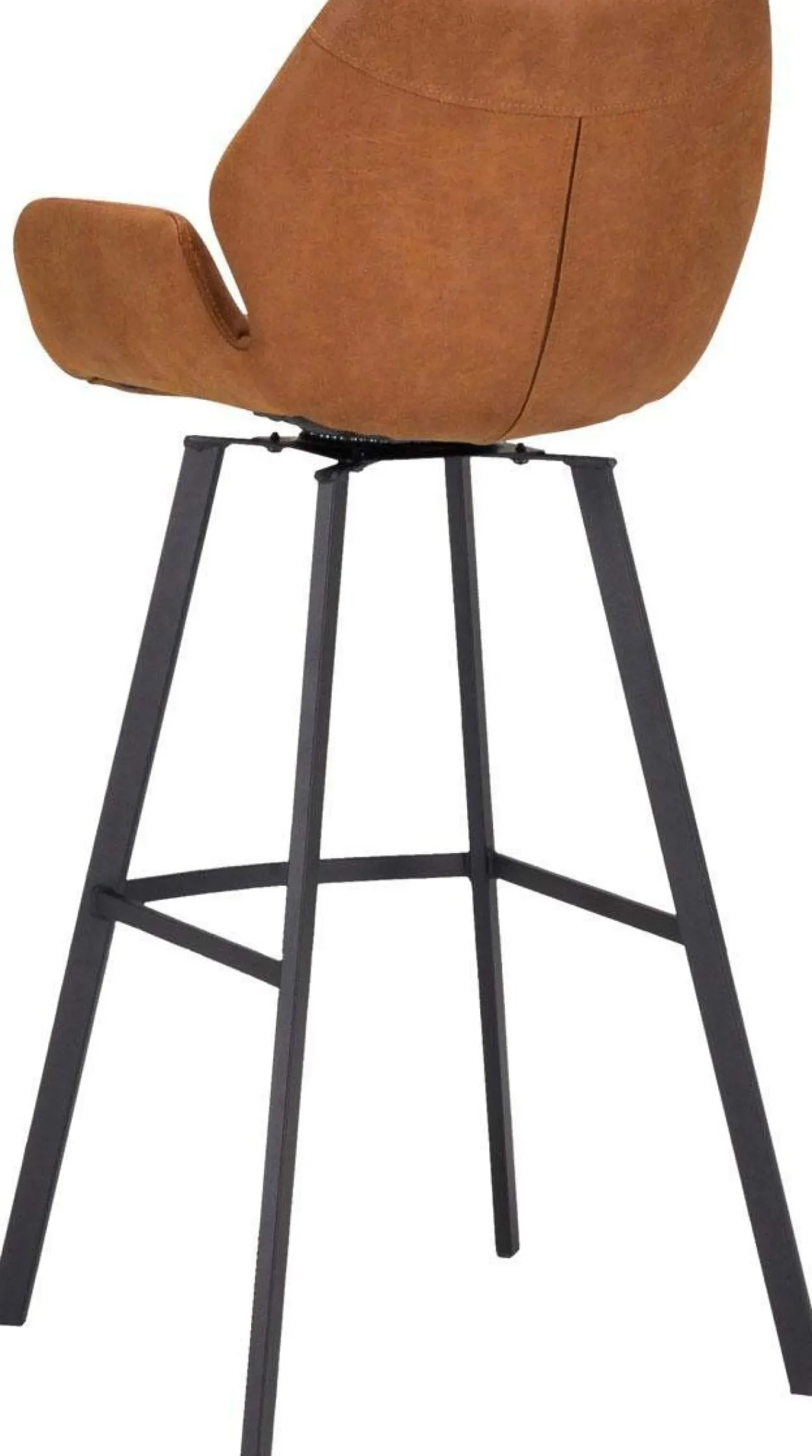 Barkrukken Met Armleuning-Trendhopper Lizz Hoog Barkruk Camel