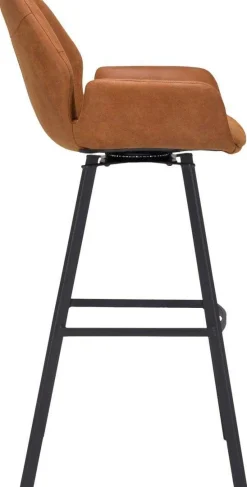 Barkrukken Met Armleuning-Trendhopper Lizz Hoog Barkruk Camel