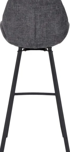 Stoffen Barkrukken|Barkrukken Met Armleuning-Trendhopper Lizz Hoog Barkruk Dark Grey