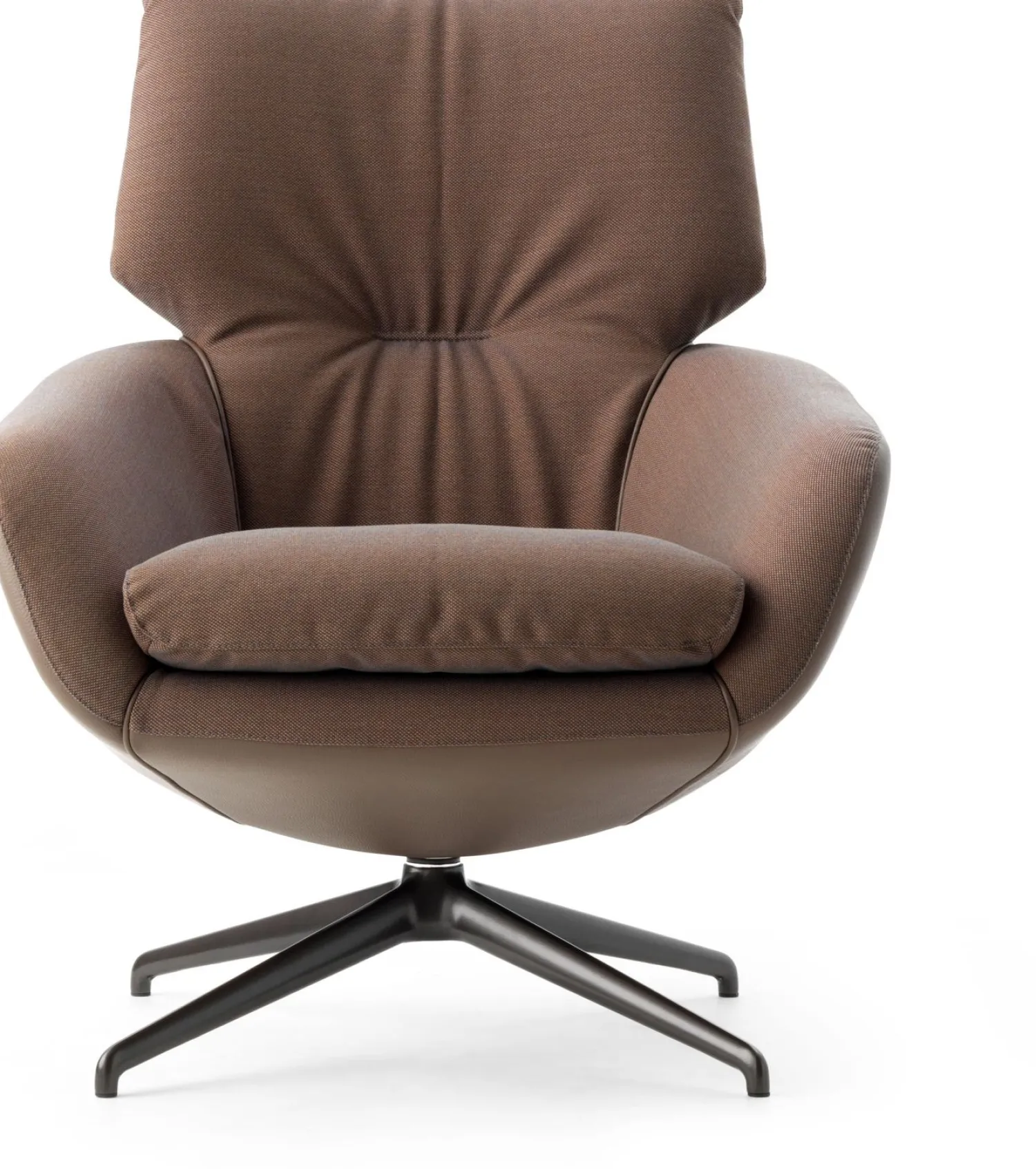 Design Fauteuils|Oorfauteuils-Leolux Lloyd Fauteuil grijs