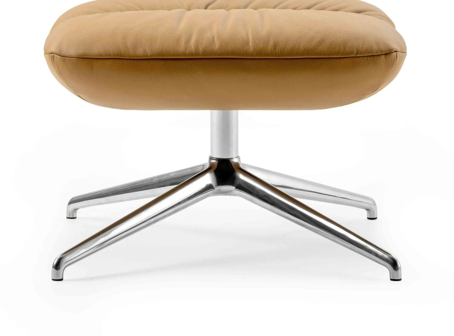 Leren Fauteuils|Draaifauteuils-Leolux Lodey Basic Fauteuil Brown Orange