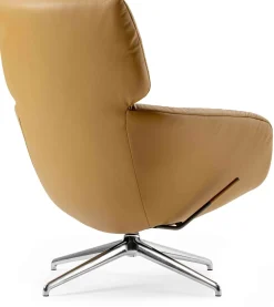 Leren Fauteuils|Relaxfauteuils-Leolux Lodey Plus Fauteuil Brown orange