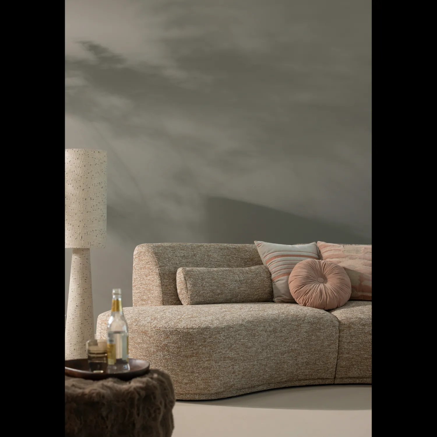 Moderne Vloerlampen|Vloerlampen-WOOOD Loft Stippen Vloerlamp Naturel