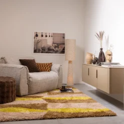 Moderne Vloerlampen|Vloerlampen-WOOOD Loft Stippen Vloerlamp Naturel