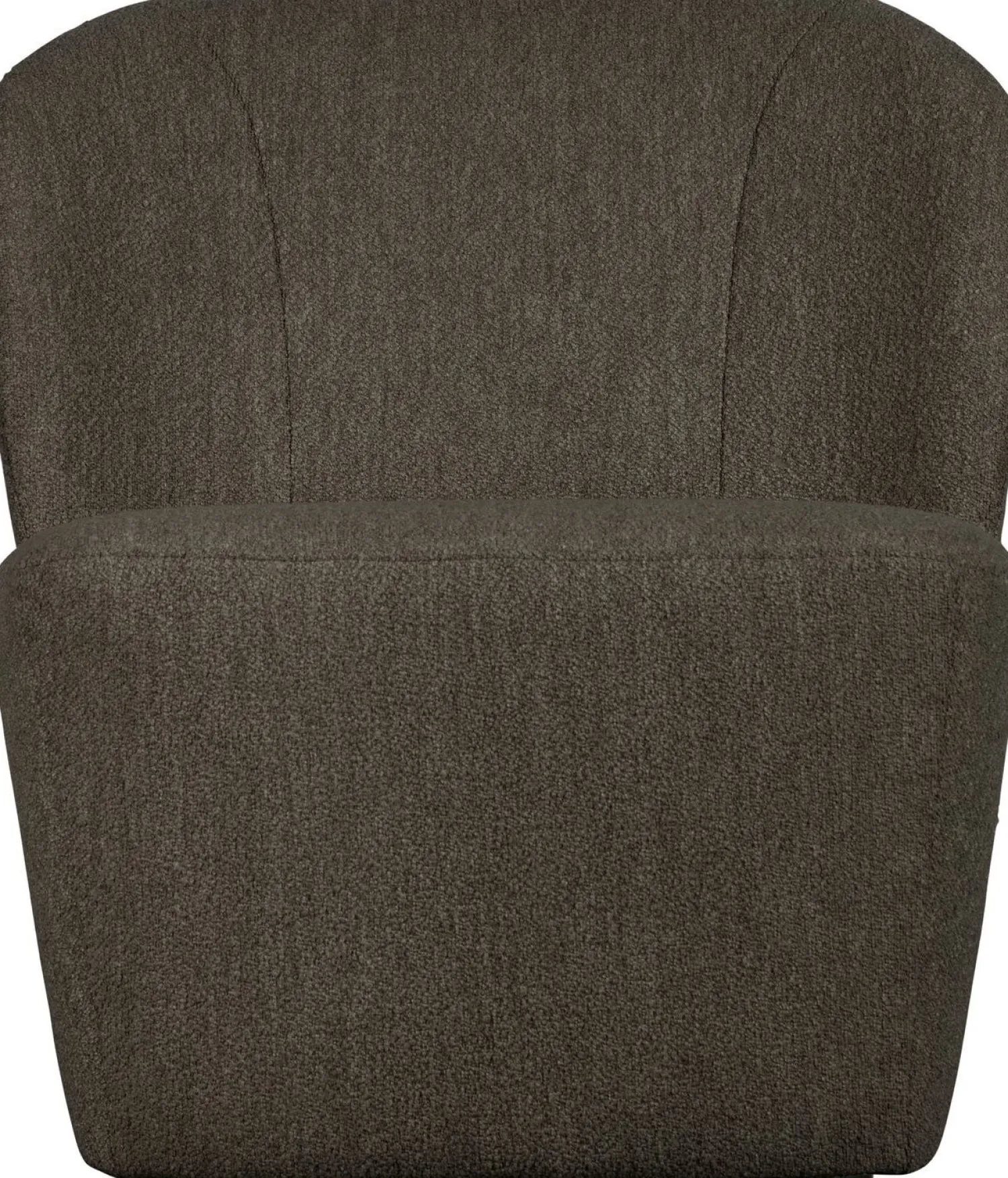 Ronde Fauteuils-vtwonen Lofty Bouclé Fauteuil Bruin