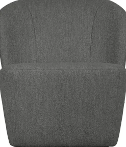 Ronde Fauteuils-vtwonen Lofty Bouclé Fauteuil Steel Grey