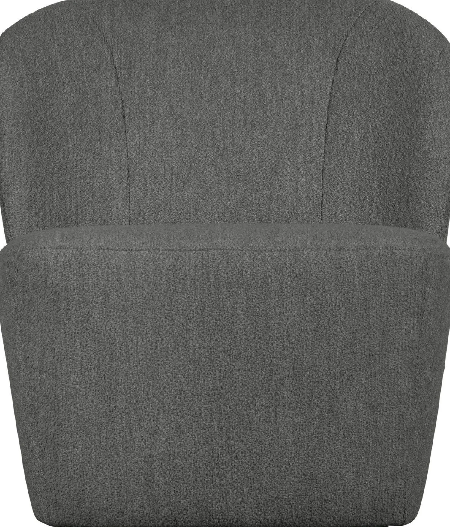 Ronde Fauteuils-vtwonen Lofty Bouclé Fauteuil Steel Grey