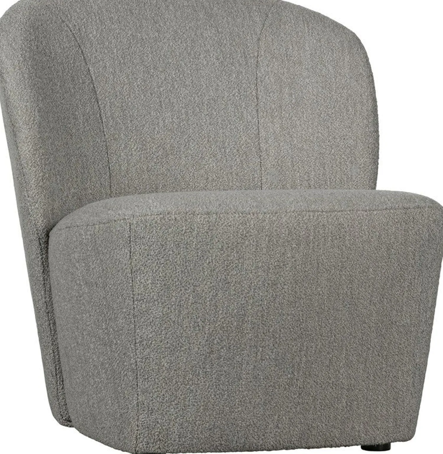 Ronde Fauteuils-vtwonen Lofty Bouclé Fauteuil Grijs