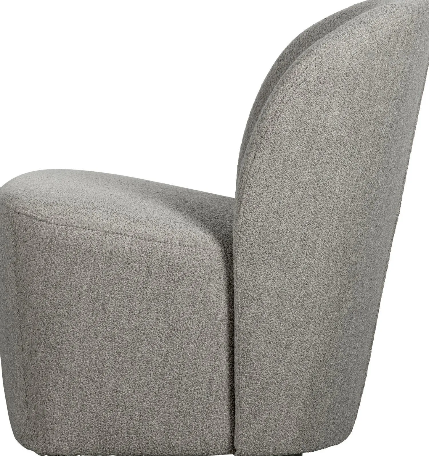 Ronde Fauteuils-vtwonen Lofty Bouclé Fauteuil Grijs