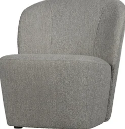 Ronde Fauteuils-vtwonen Lofty Bouclé Fauteuil Grijs