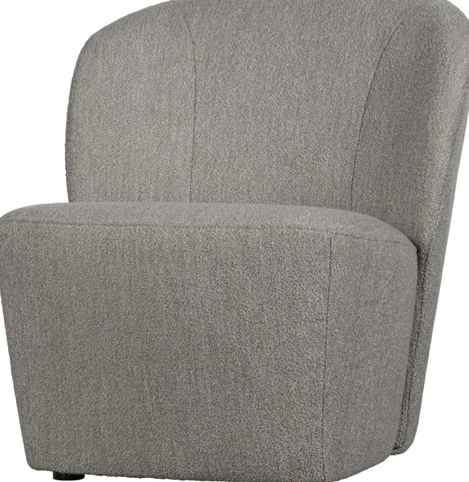 Ronde Fauteuils-vtwonen Lofty Bouclé Fauteuil Grijs