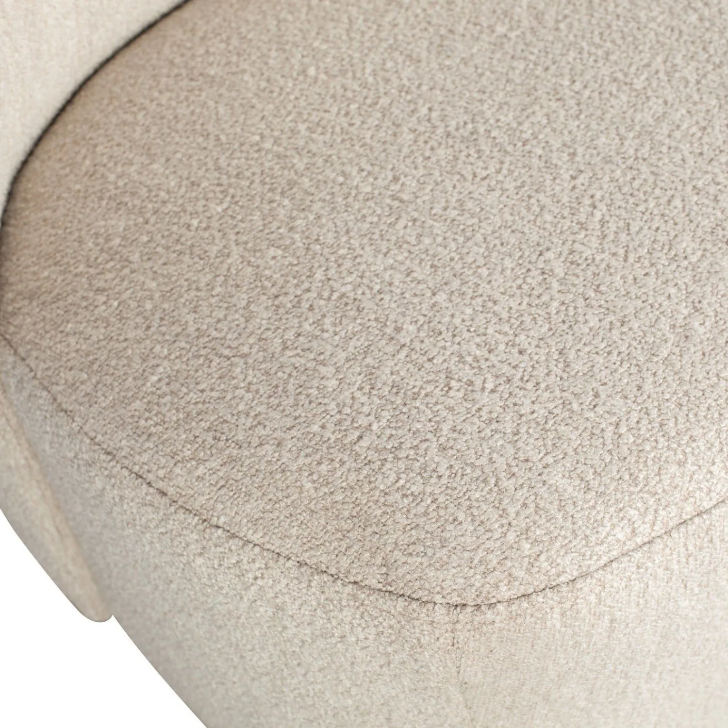 Ronde Fauteuils-vtwonen Lofty Bouclé Fauteuil Natural