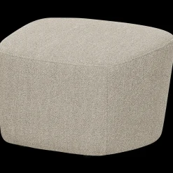 Hockers|Poefs-vtwonen Lofty Bouclé Hocker Natural