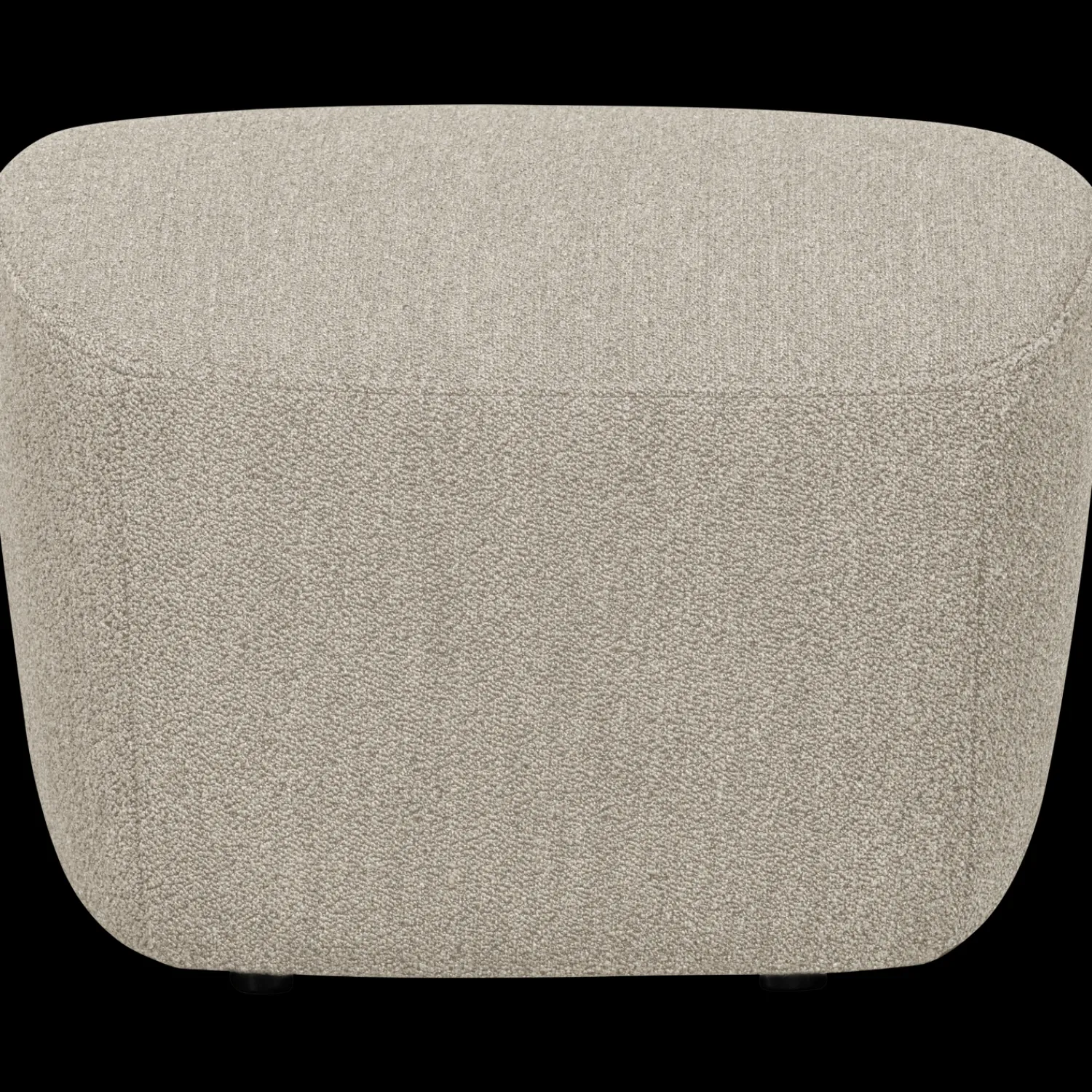 Hockers|Poefs-vtwonen Lofty Bouclé Hocker Natural