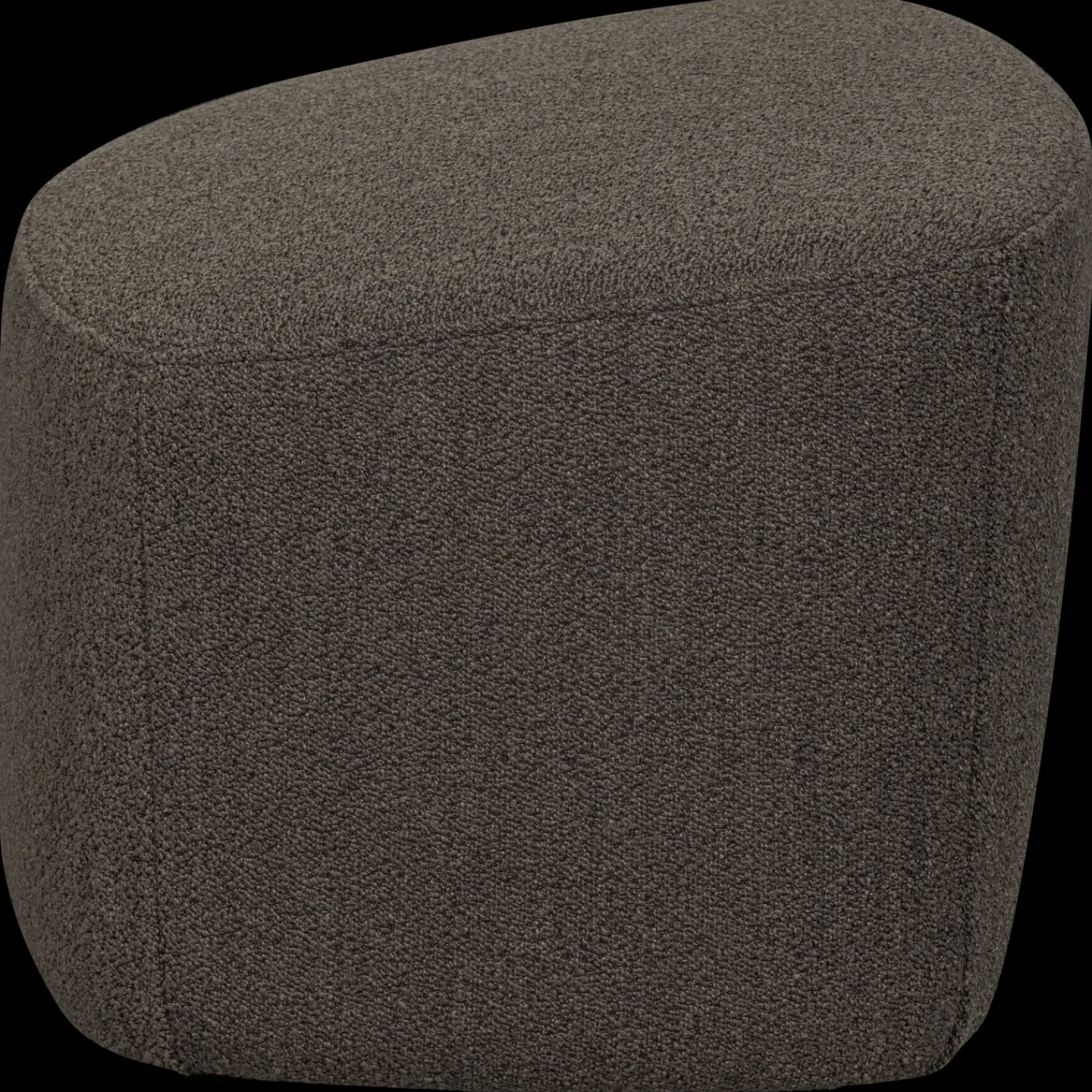 Hockers|Poefs-vtwonen Lofty Bouclé Hocker Brown