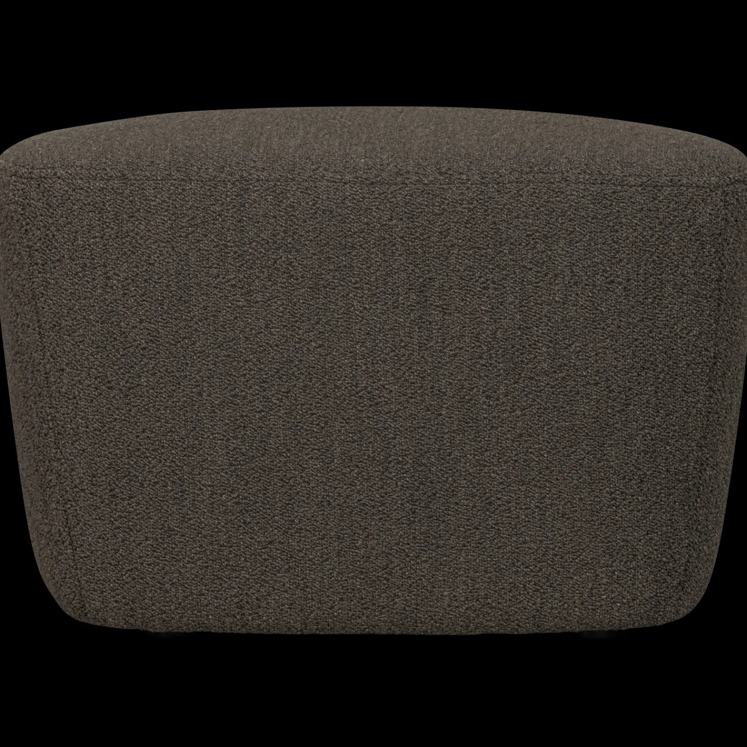 Hockers|Poefs-vtwonen Lofty Bouclé Hocker Brown