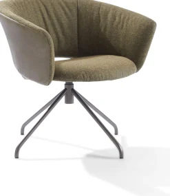 Ronde Fauteuils|Design Fauteuils-LABEL Vandenberg Lola Draaifauteuil Groen
