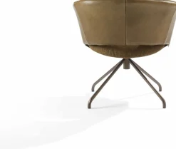 Ronde Fauteuils|Design Fauteuils-LABEL Vandenberg Lola Draaifauteuil Groen
