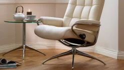 Leren Fauteuils|Relaxfauteuils-Stressless London Relaxfauteuil bruin