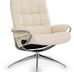Leren Fauteuils|Relaxfauteuils-Stressless London Relaxfauteuil bruin