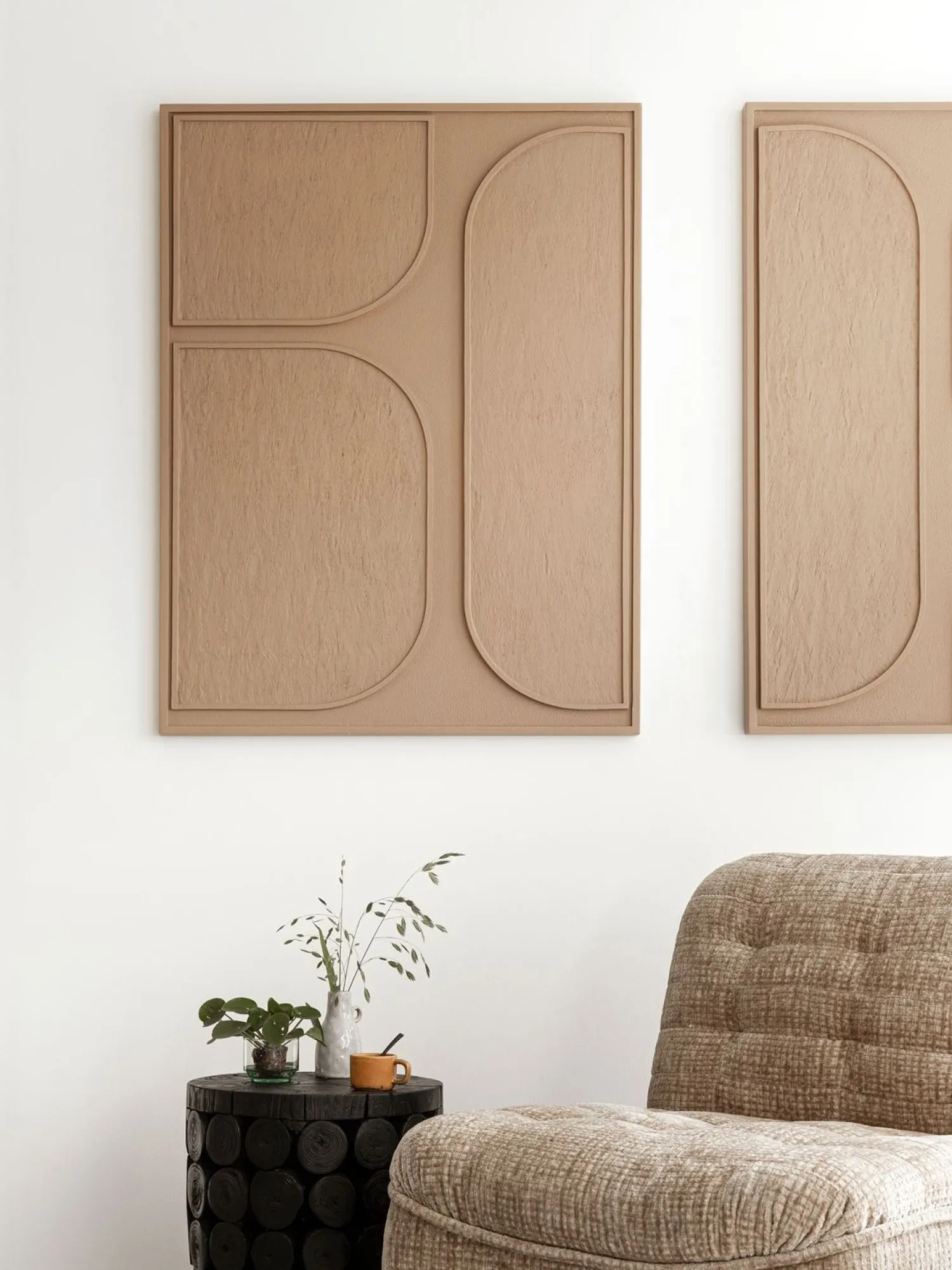 Wanddecoraties-MUST Living Lorcan Wanddecoratie Brown