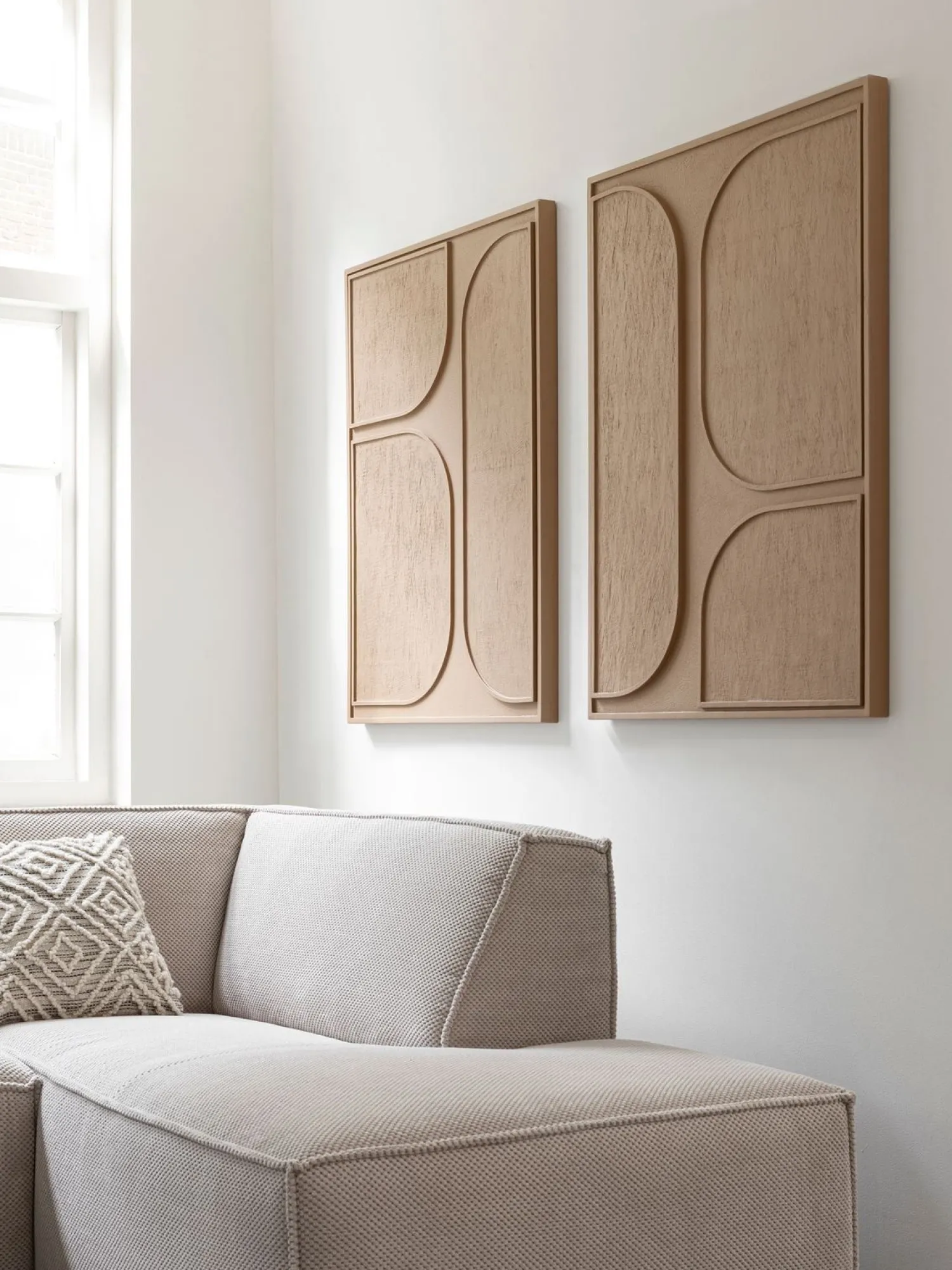 Wanddecoraties-MUST Living Lorcan Wanddecoratie Brown