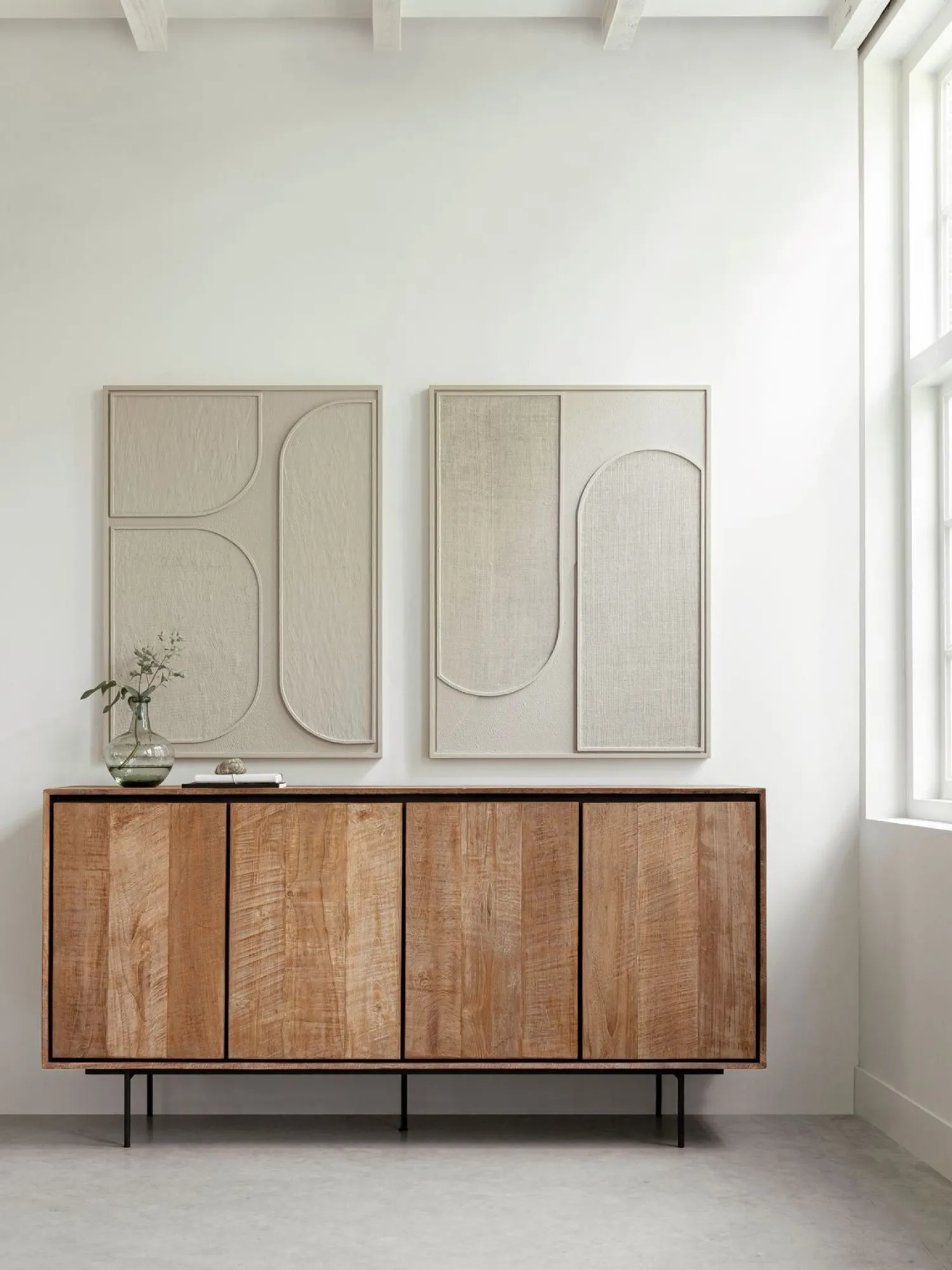 Wanddecoraties-MUST Living Lorcan Wanddecoratie Cream