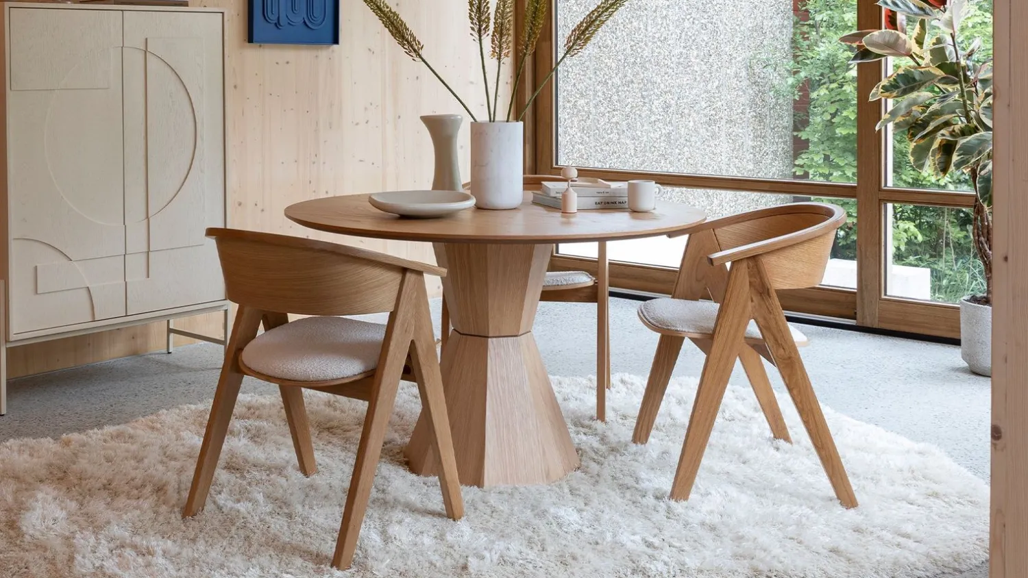 Ronde Eettafels-Zuiver Lotus Eettafel Naturel