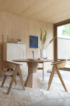 Ronde Eettafels-Zuiver Lotus Eettafel Naturel