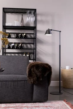 Moderne Vloerlampen|Vloerlampen-Zuiver Lub Vloerlamp Black