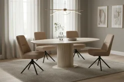 Eetkamerstoelen Zonder Armleuning-Eijerkamp Collectie Luca Eetkamerstoel Naturel