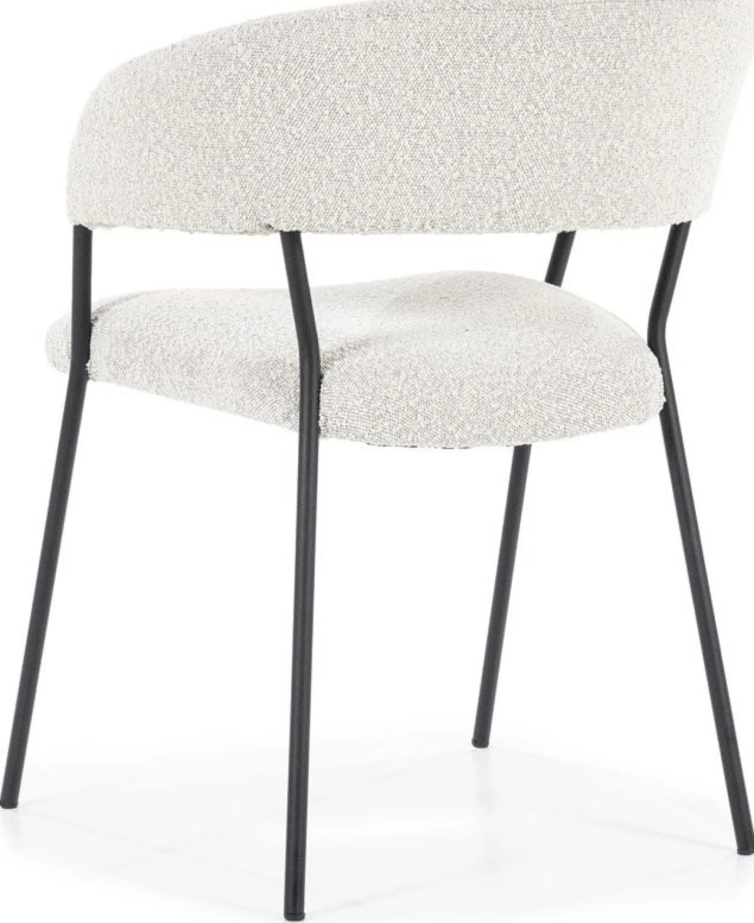 Eetkamerstoelen Met Armleuning-Eleonora Luka Eetkamerstoel Beige