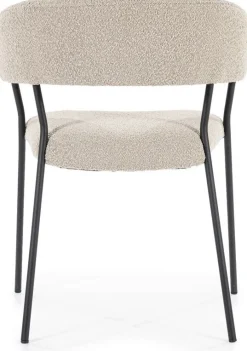 Eetkamerstoelen Met Armleuning-Eleonora Luka Eetkamerstoel Taupe