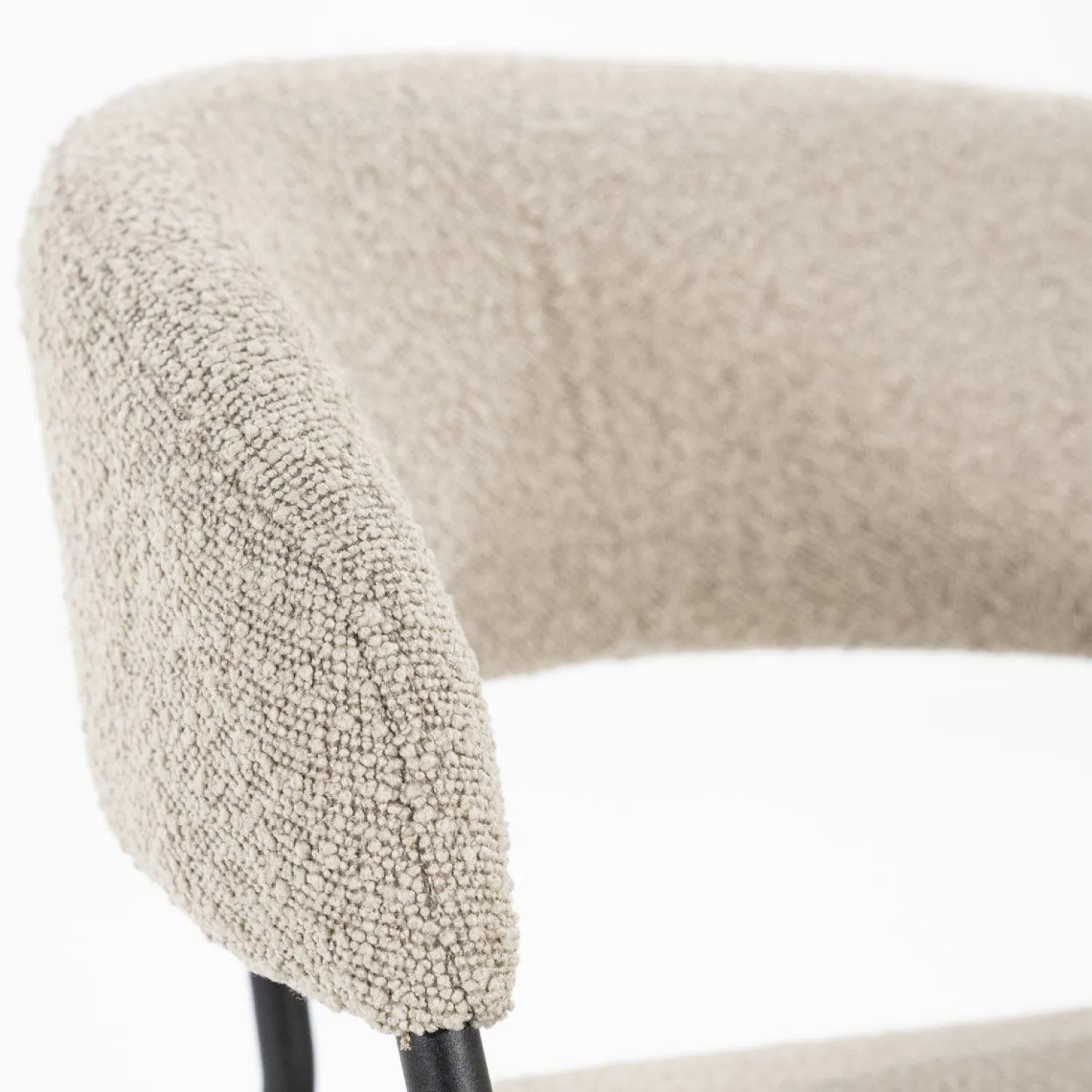 Eetkamerstoelen Met Armleuning-Eleonora Luka Eetkamerstoel Taupe