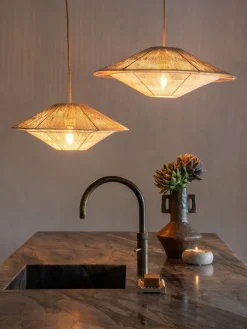 Hanglampen|Hanglampen-Good&Mojo Lumbini L Hanglamp Light Grey, White
