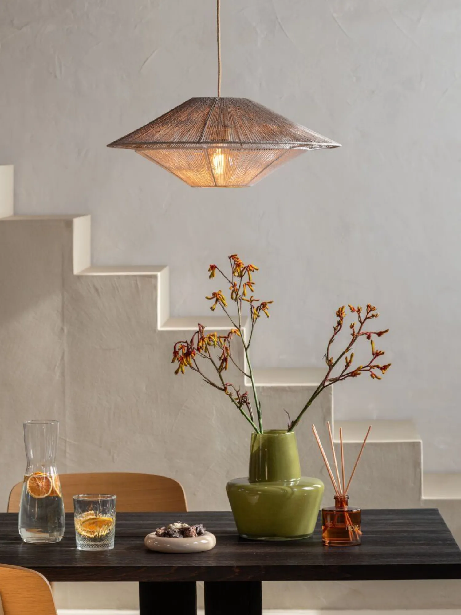 Hanglampen|Hanglampen-Good&Mojo Lumbini S Hanglamp Light Grey, White