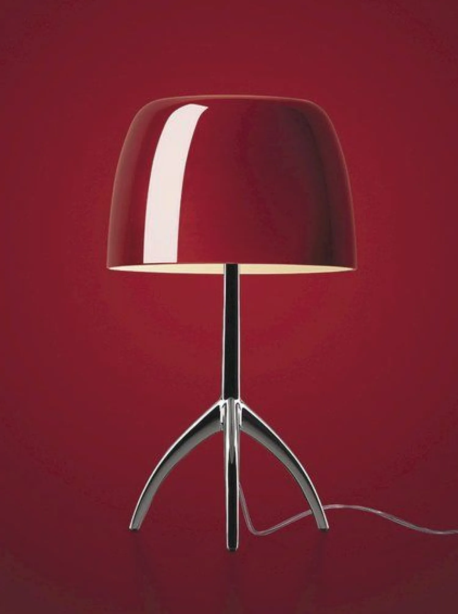 Design Tafellampen|Tafellampen-Foscarini Lumiere Grande Tafellamp Cherry Red