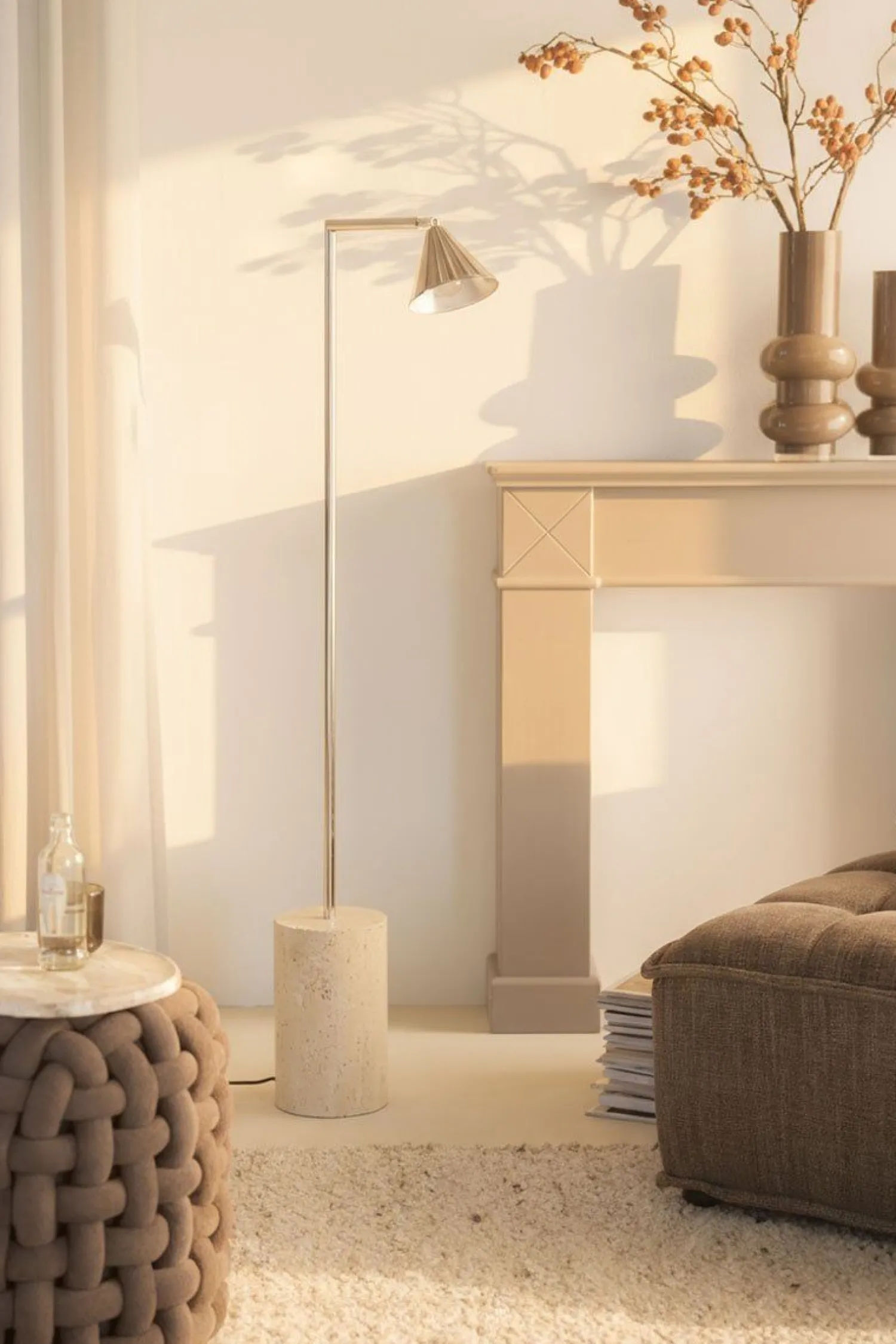 Moderne Vloerlampen|Vloerlampen-By Boo Lumina Vloerlamp Beige
